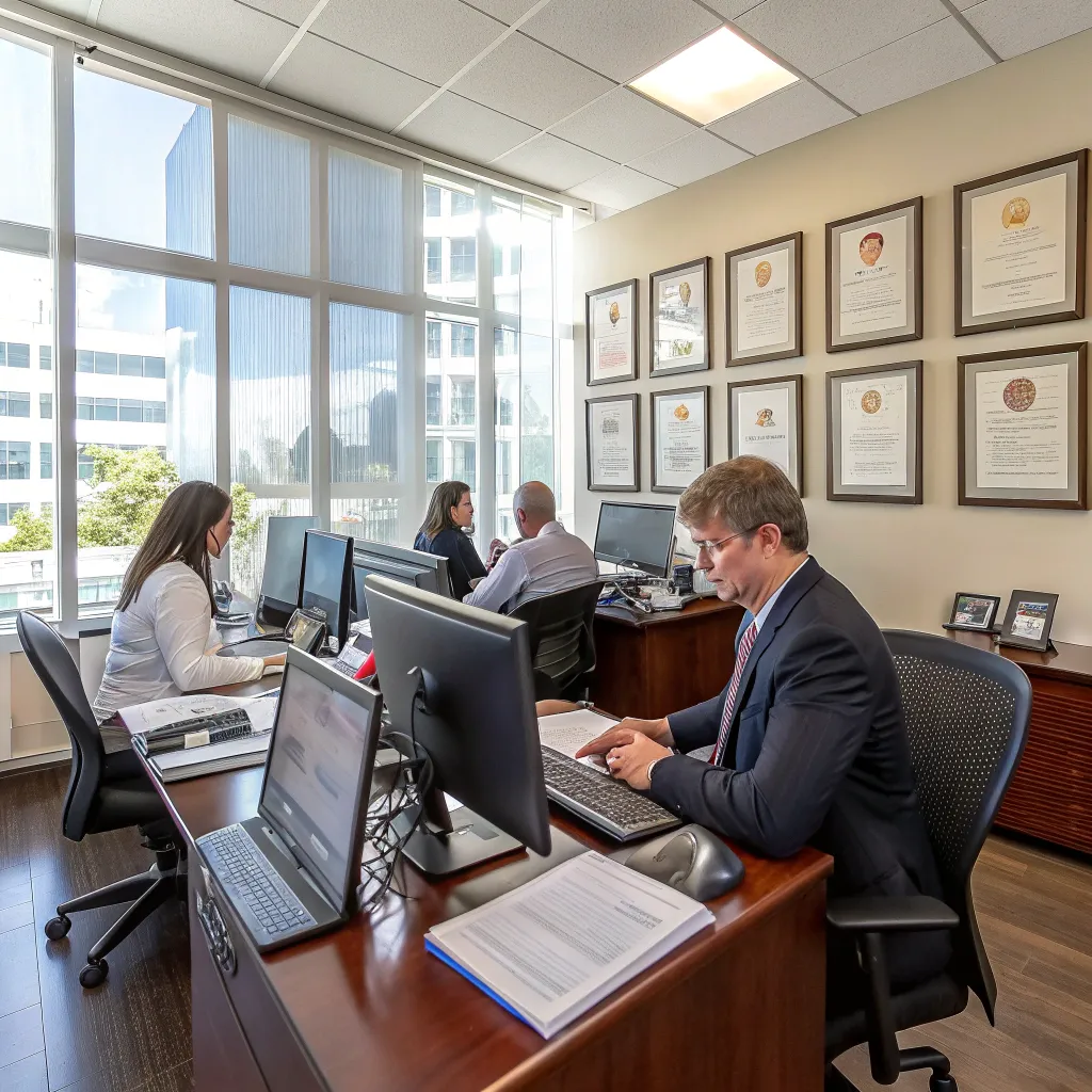 A professional office environment